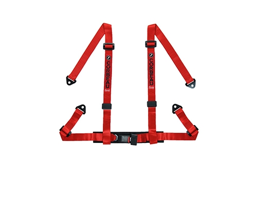 Corbeau Harness Belt Red 4 Point Snap-In 44007S